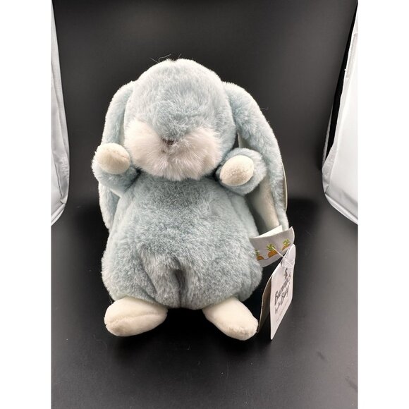 Bunnies by the Bay Blue Tiny Nibble Bunny Plush NWT Stuffed Animal 2022 Blue 7” - Picture 1 of 11